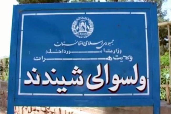 ولسوالی شیندند هرات به ۵ ولسوالی تقسیم شد